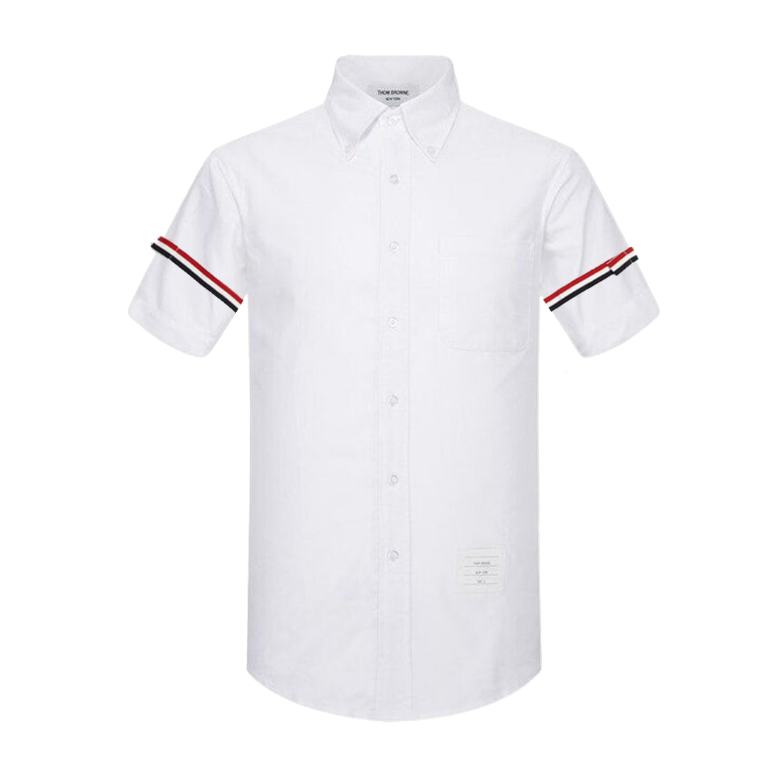 Double sleeve stripes Short shirt