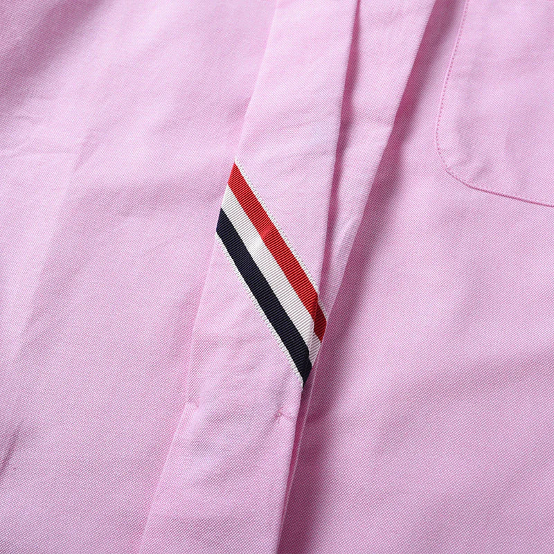 Women tie striped shirt