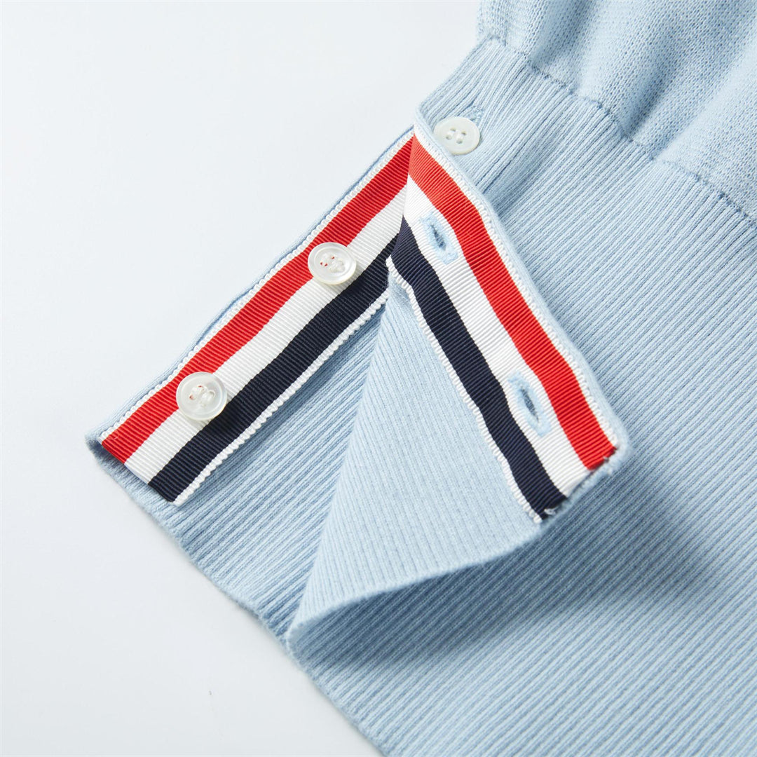 Women Blue polo shirt