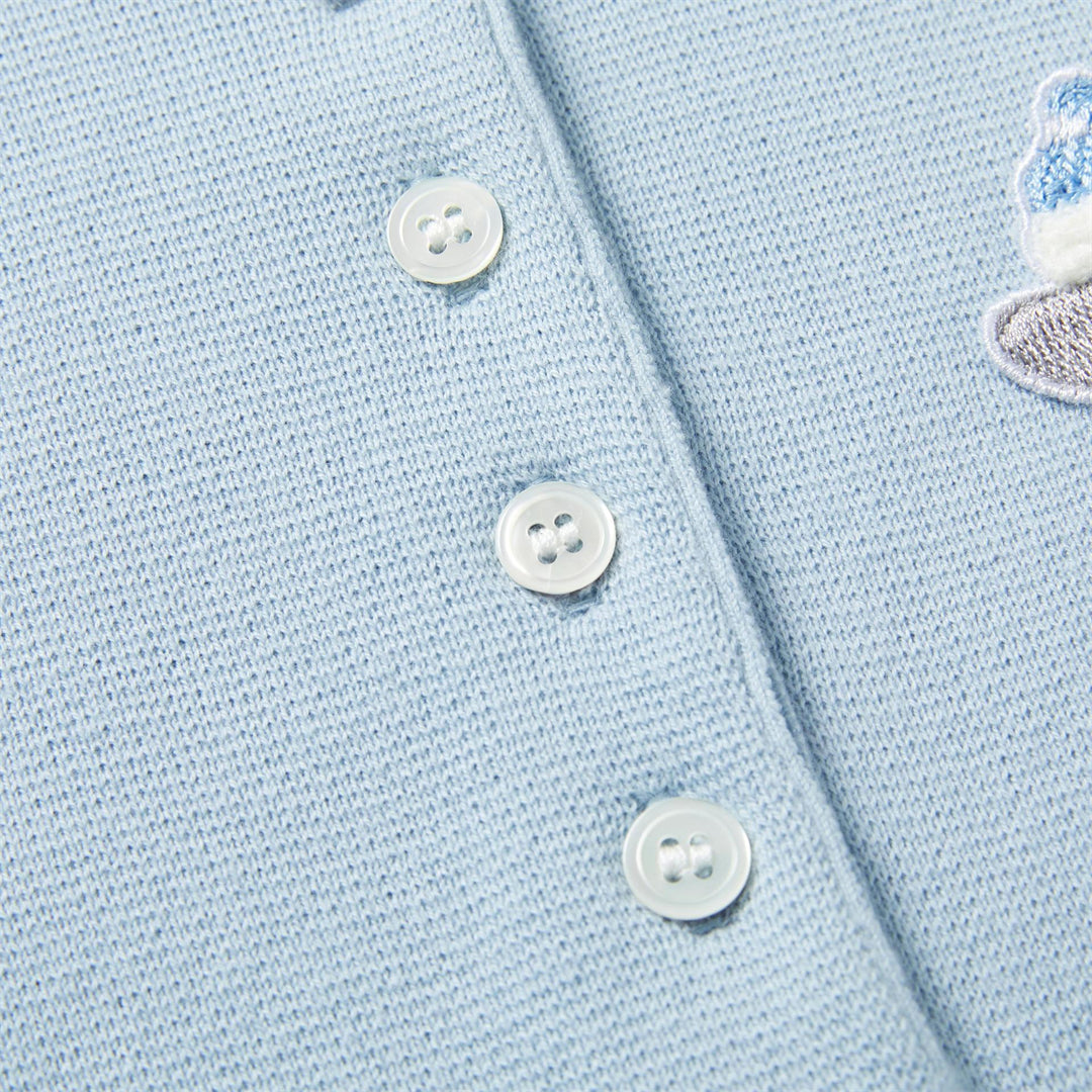 Women Blue polo shirt