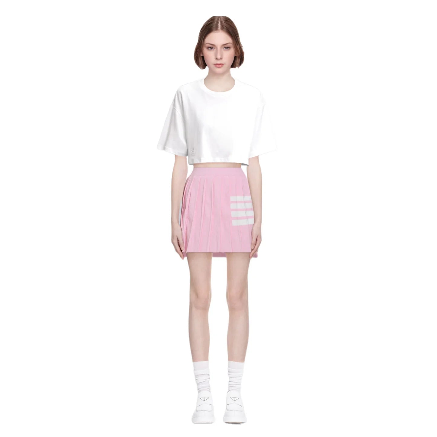 Women short pleated skirt